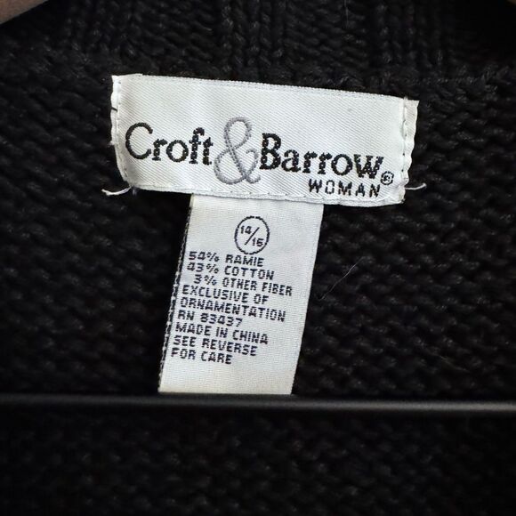 Vintage Croft & Barrow Size XLarge Novelty Ugly Christmas Knit Button Vest - Picture 11 of 11